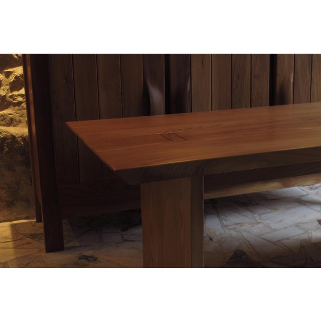 Elm Wood Desk or Table Hanau Range from Regain, France, 1980s For Sale - Image 6 of 13