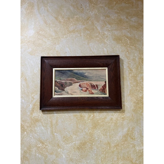 1888 Abraham Hulk Junior Antique Landscape Watercolor Painting For Sale - Image 4 of 7