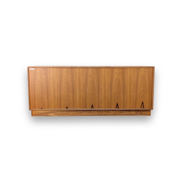 Dyrlund Mid-Century Danish Teak Credenza with Roller Doors from Dyrlund, 1960s For Sale - Image 4 of 12