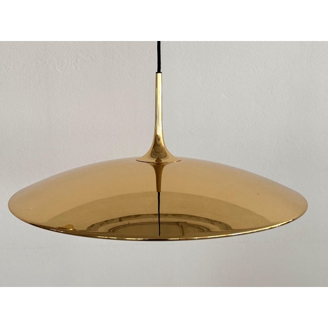 Onos 55 Double Pull Brass Pendant with Counter Weights by Florian Schulz, 1970s For Sale - Image 11 of 15