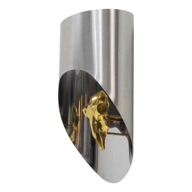 Totem Wall Lamp by Maria Pergay, France, 1970s For Sale