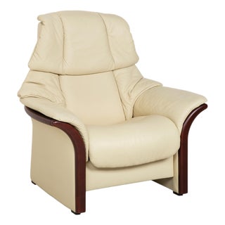 Eldorado Recliner in Cream Leather from Stressless For Sale