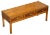 Burr Walnut & Brass Military Campaign 3-Drawer Coffee Table For Sale