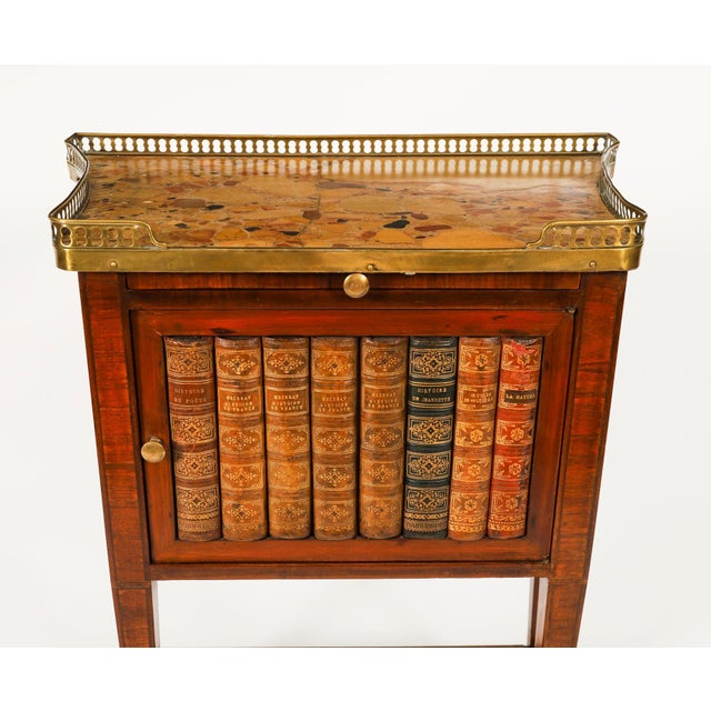 Brown Antique French Walnut and Tulipwood Bedside Cabinets, 1900s, Set of 2 For Sale - Image 8 of 18