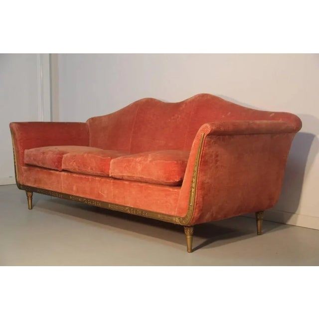 Mid-Century Italian Armchairs and Sofa Set, 1950s, Set of 3 For Sale - Image 4 of 10