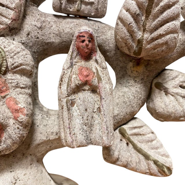 Ceramic Vintage Mexican Pottery Tree of Life Candelabra Árbol De La Vida For Sale - Image 7 of 14