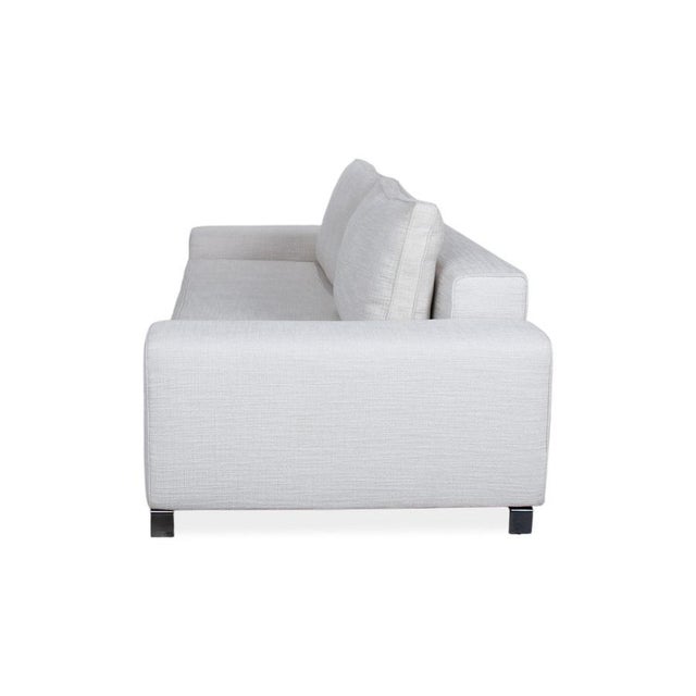 Cream Beige Fabric Williams Three-Seater Sofa from Minotti For Sale - Image 11 of 12