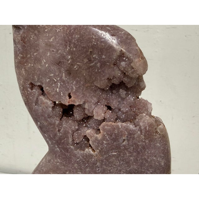 Pink Amethyst Butterfly on Stand For Sale In San Francisco - Image 6 of 12