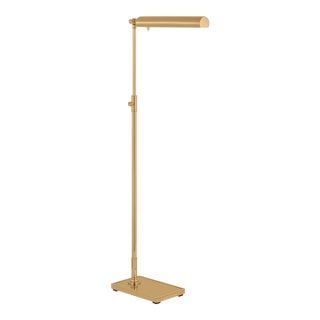 Chapman & Myers by Visual Comfort Signature Lawton Medium Adjustable Pharmacy Lamp in Antique-Burnished Brass For Sale