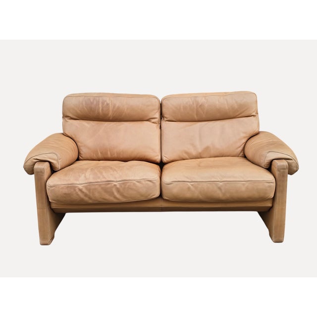 Vintage Two-Seater Sofa in Leather from de Sede, 1980s For Sale - Image 11 of 11