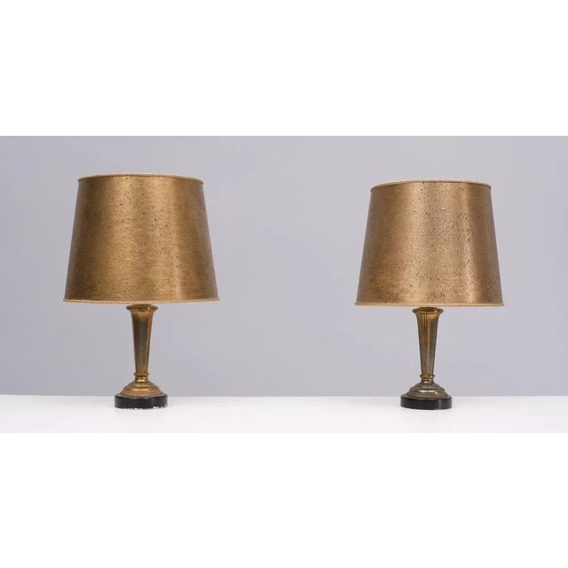 Goldenrod Table Lamps, 1960s, Set of 2 For Sale - Image 8 of 8