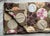 Hippie-Chic Japanese Cotton Medallion Quilt — Chocolate Brown & Pink Floral Circles, Hand Quilted, 66x88P For Sale - Image 6 of 18