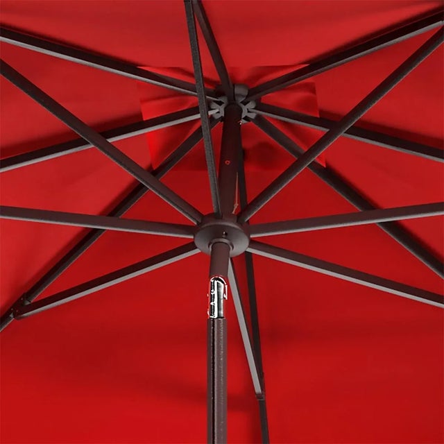 Elegant 7.5 Square Umbrella - Red For Sale - Image 4 of 4