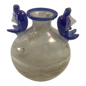 1990’s Etruscan Handled Urn Vase From Murano Italy