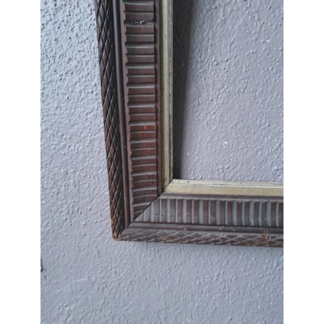 Large Carved Wooden Frame For Sale - Image 5 of 9