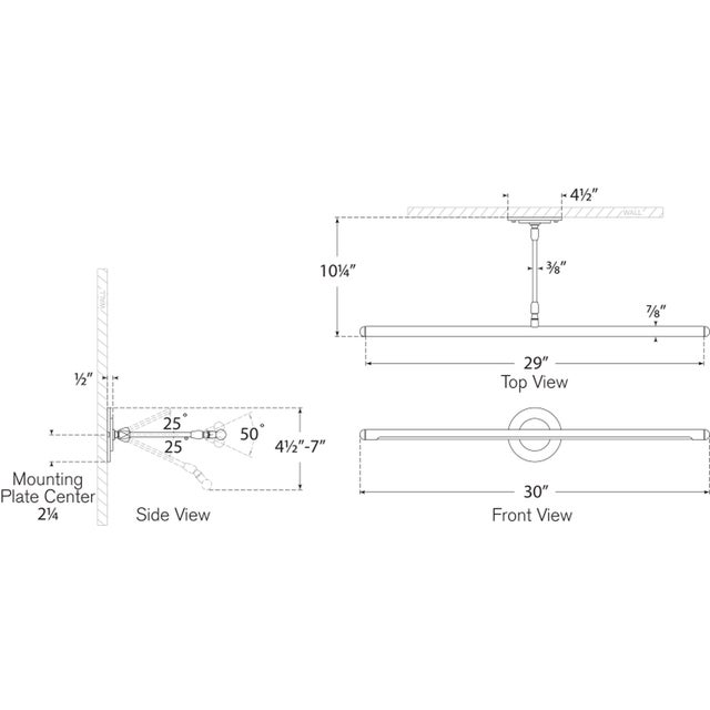 Amber Lewis for Visual Comfort Signature Emery 30" Picture Light in Polished Nickel For Sale In Houston - Image 6 of 7