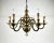 Very beautiful vintage ceiling chandelier in bronze by deknudt, belgium. circa 1970s. a very nicely chased vintage six...