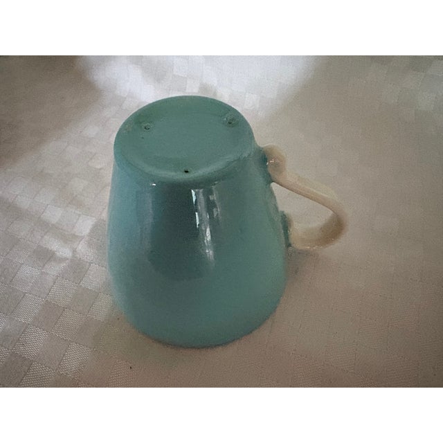 Teal 1950s Metlock Mid Century Modern Cups and Saucers - 16 pcs For Sale - Image 8 of 12