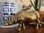 Late 20th Century Sculptural Brass Rhino Figurine For Sale - Image 10 of 10