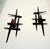 Vintage Brutalist Mid-Century Modern Wall Candle Sculptures Sconces - A Pair For Sale - Image 4 of 12