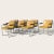 Set of Eight Krueger Afka Mustard Vinyl, Walnut & Chrome Armchairs, C. 1969 For Sale - Image 10 of 10