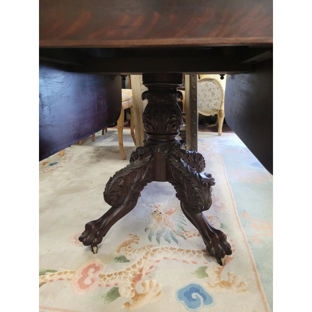 19th Century Empire Highly Carved Breakfast Table For Sale - Image 12 of 12