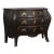 Late 18th Century Swedish Black Bombay Chest of Three Drawers For Sale