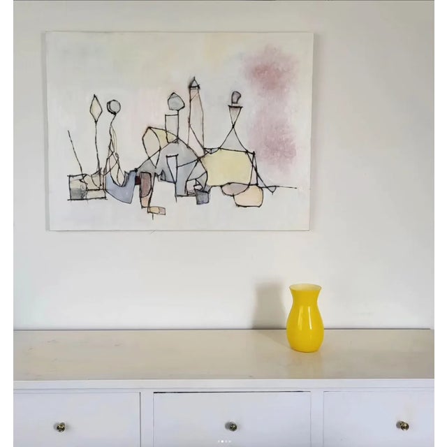 "Chaque Minute" Abstract Contemporary Original Oil Painting by Lynn Christian For Sale - Image 4 of 7