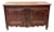 18th Century French Walnut Buffet With Carved Urn of Flowers For Sale