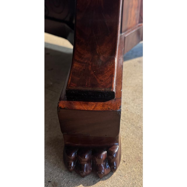 A lovely French Gueridon Centre Table, dating to the early 19th Century, the base made of Mahogany and its original grey...
