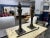 + Set of 4 Decorative Cast Iron Finials + Can use included rods to create lamp stand