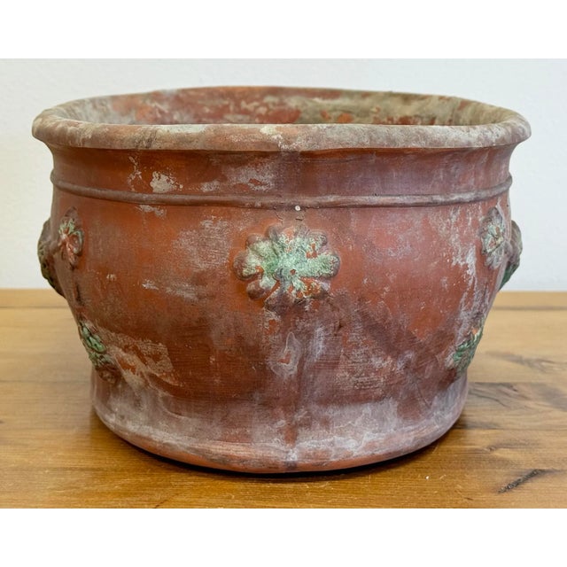 Mid 20th Century Vintage Italian Weathered Terra Cotta Planter For Sale - Image 5 of 9