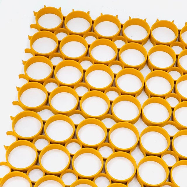 Space Age Yellow Plastic Ceiling Panels, 1970s For Sale - Image 9 of 11