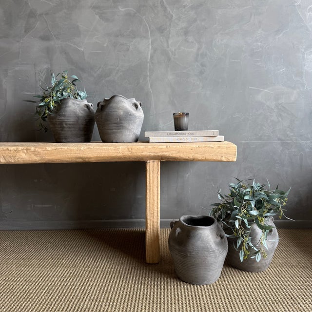 Mid-Century Modern Vintage Style Matte Oil Pottery #F74 For Sale - Image 3 of 13