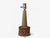 1960s Mid-Century Modern Pm Keramik, Tall Table Lamp, Green and Brown Carved Ceramic For Sale - Image 9 of 11