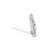 Silver Platinum Vintage Filigree Style Diamond Brooch For Sale - Image 8 of 10