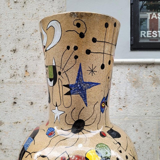 Miró Vase in Glazed Ceramic by Renata, Spain, 1993 For Sale - Image 12 of 18