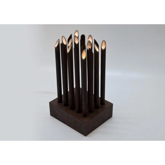 Nagelblock II Stahl XX Light Sculpture from early light For Sale - Image 4 of 8