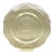 1930s Federal Glass “Patrician Spoke” Pattern Amber Yellow Serving Platter Cake Plate For Sale