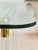 Contemporary Mid 20th Century Tubular Lucite and Brass Italian Game Table Occasional Table For Sale - Image 3 of 10
