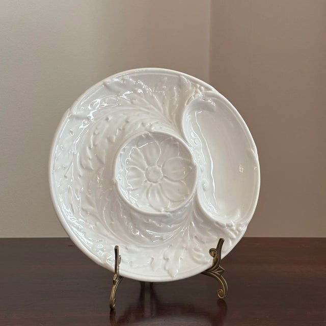 Mid-20th Century Gien, France Artichoke Serving Dish For Sale - Image 11 of 18