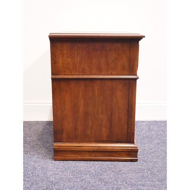 Davis Cabinet Co. Tawny Cherry Italian Inspired Traditional 25" Three Drawer Nightstand - Model 1907 For Sale - Image 13 of 14