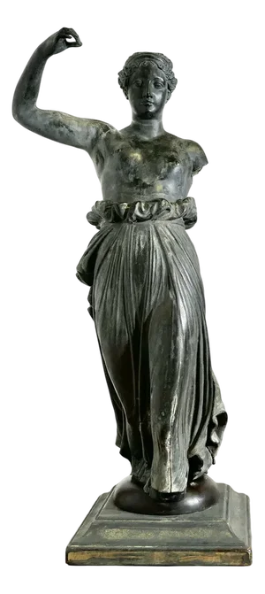 Neo-Classical Bronze Statue of Hebe the Greek Goddess of Youth, 1800s