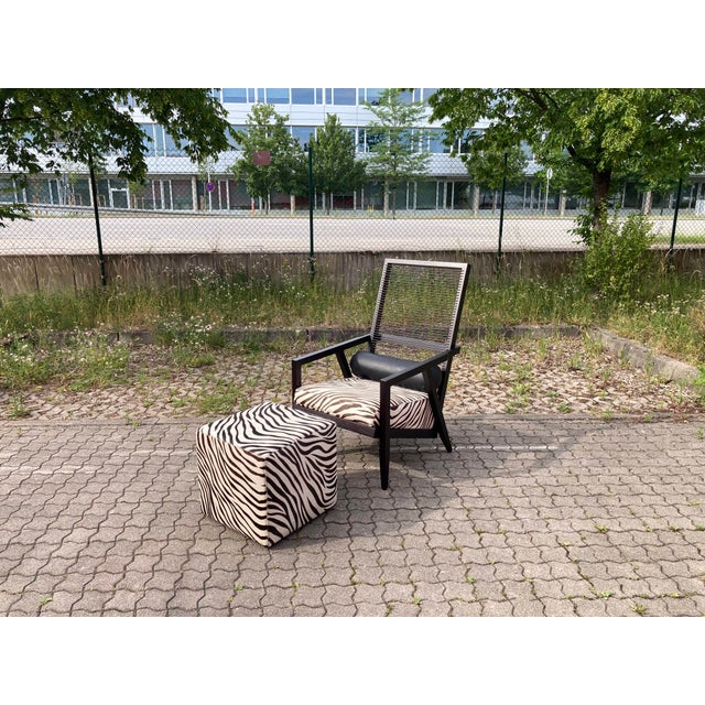 Set of Astoria HB Lounge Chair and Ottoman from BBB Bonacina, 2015 For Sale - Image 14 of 18