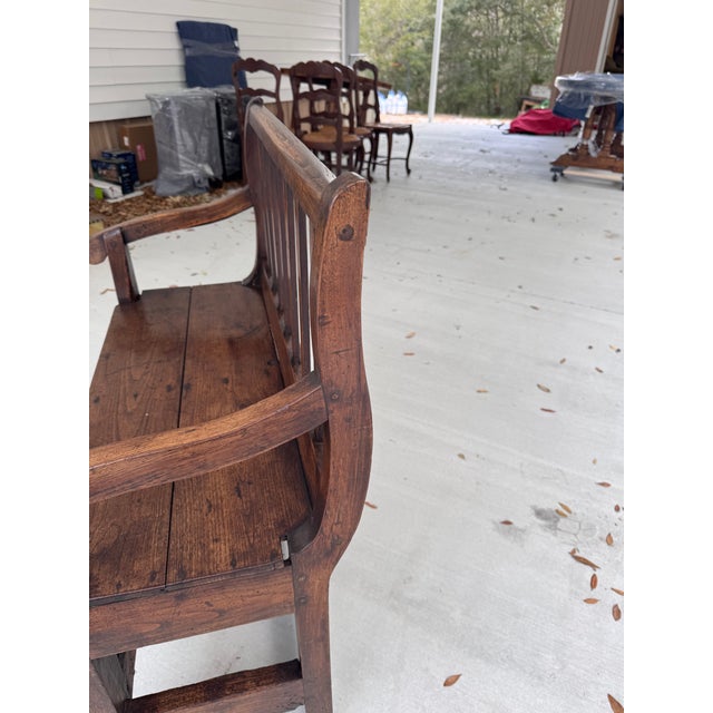 French 18th Century French Banc De Chimney / Fire Place Bench For Sale - Image 3 of 12