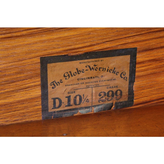 Wood Globe Wernicke Oak Five-Stack Barrister Bookcase For Sale - Image 7 of 12