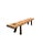 Brown Sculptural Teak Wood Long Bench Stunning Wood Textures, Modern Organic For Sale - Image 8 of 8