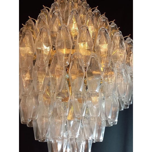 Chandelier with Crystal in Polyhedron Murano Glass, 1962 For Sale - Image 6 of 12