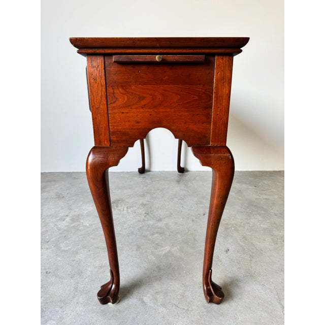 Vintage Solid Cherrywood Statton Trutype Americana Console Table For Sale - Image 10 of 12