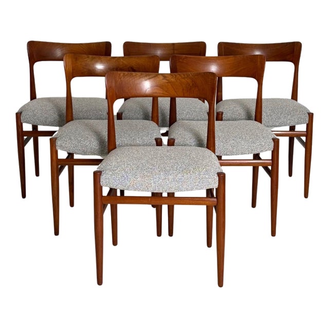 Danish Dining Chairs in Teak, Set of 6 For Sale